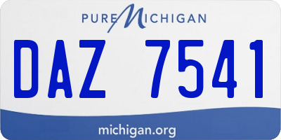 MI license plate DAZ7541