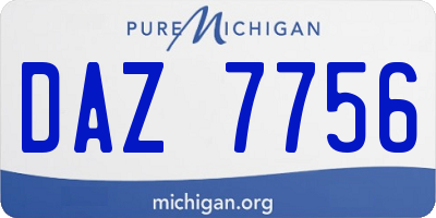 MI license plate DAZ7756