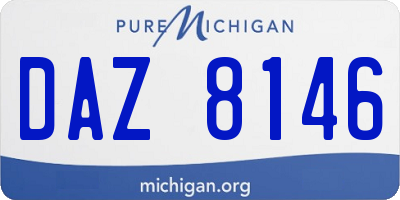 MI license plate DAZ8146