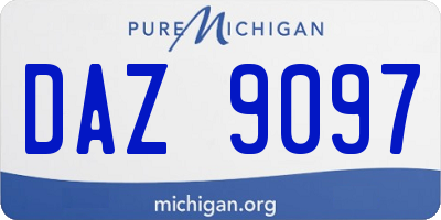 MI license plate DAZ9097
