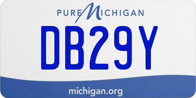 MI license plate DB29Y
