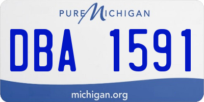 MI license plate DBA1591