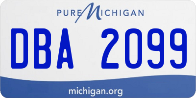 MI license plate DBA2099