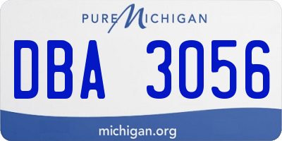 MI license plate DBA3056