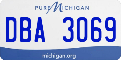 MI license plate DBA3069