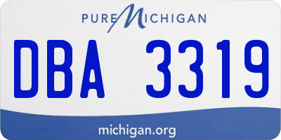 MI license plate DBA3319