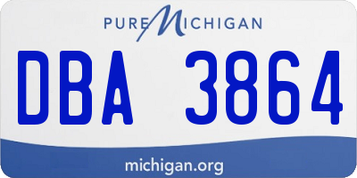 MI license plate DBA3864