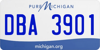 MI license plate DBA3901