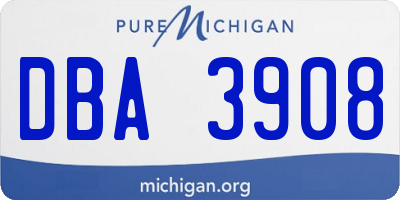 MI license plate DBA3908
