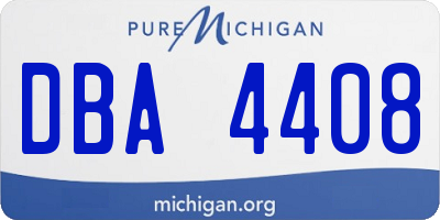 MI license plate DBA4408
