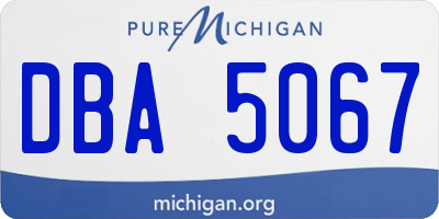 MI license plate DBA5067