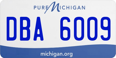 MI license plate DBA6009