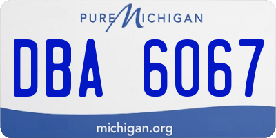 MI license plate DBA6067
