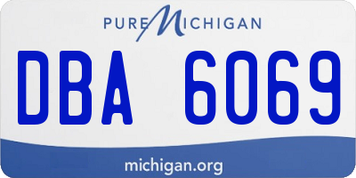 MI license plate DBA6069