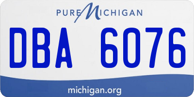 MI license plate DBA6076