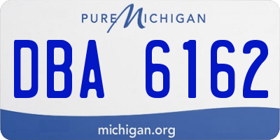 MI license plate DBA6162