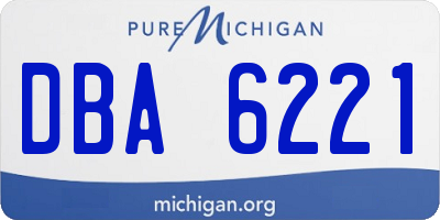 MI license plate DBA6221
