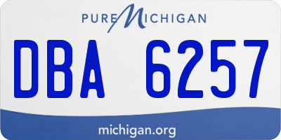MI license plate DBA6257