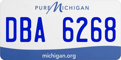 MI license plate DBA6268