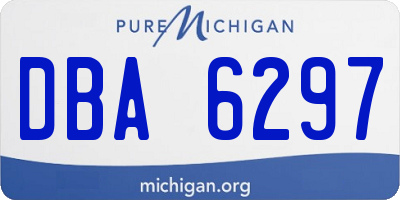 MI license plate DBA6297