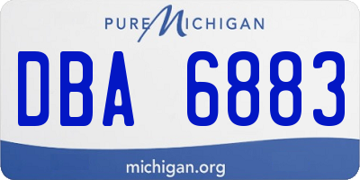 MI license plate DBA6883