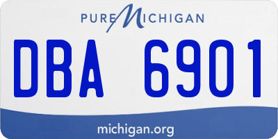 MI license plate DBA6901