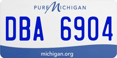 MI license plate DBA6904