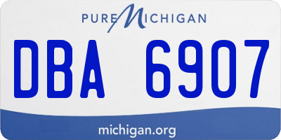 MI license plate DBA6907