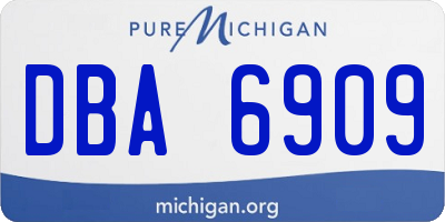 MI license plate DBA6909