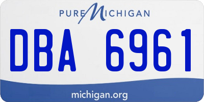 MI license plate DBA6961