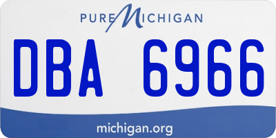 MI license plate DBA6966