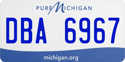 MI license plate DBA6967