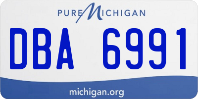 MI license plate DBA6991
