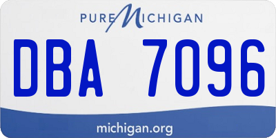 MI license plate DBA7096