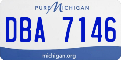 MI license plate DBA7146