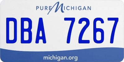 MI license plate DBA7267