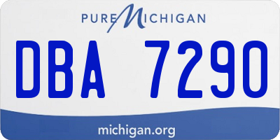 MI license plate DBA7290