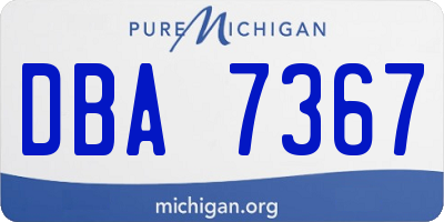 MI license plate DBA7367