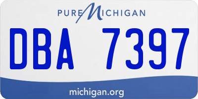 MI license plate DBA7397