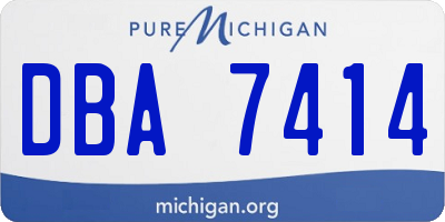 MI license plate DBA7414