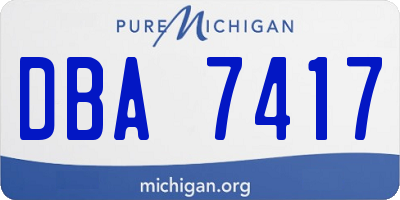 MI license plate DBA7417