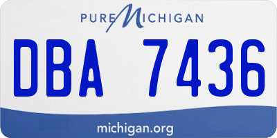 MI license plate DBA7436