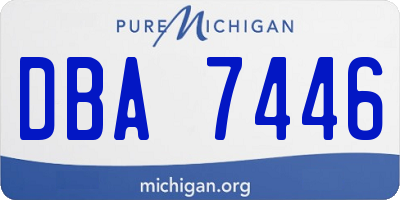 MI license plate DBA7446