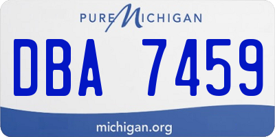 MI license plate DBA7459