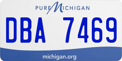 MI license plate DBA7469