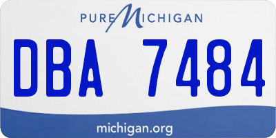 MI license plate DBA7484