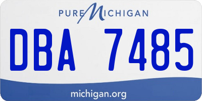 MI license plate DBA7485