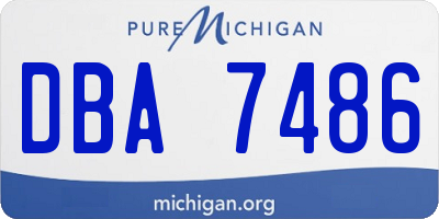 MI license plate DBA7486