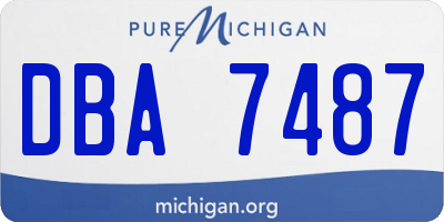 MI license plate DBA7487