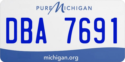 MI license plate DBA7691
